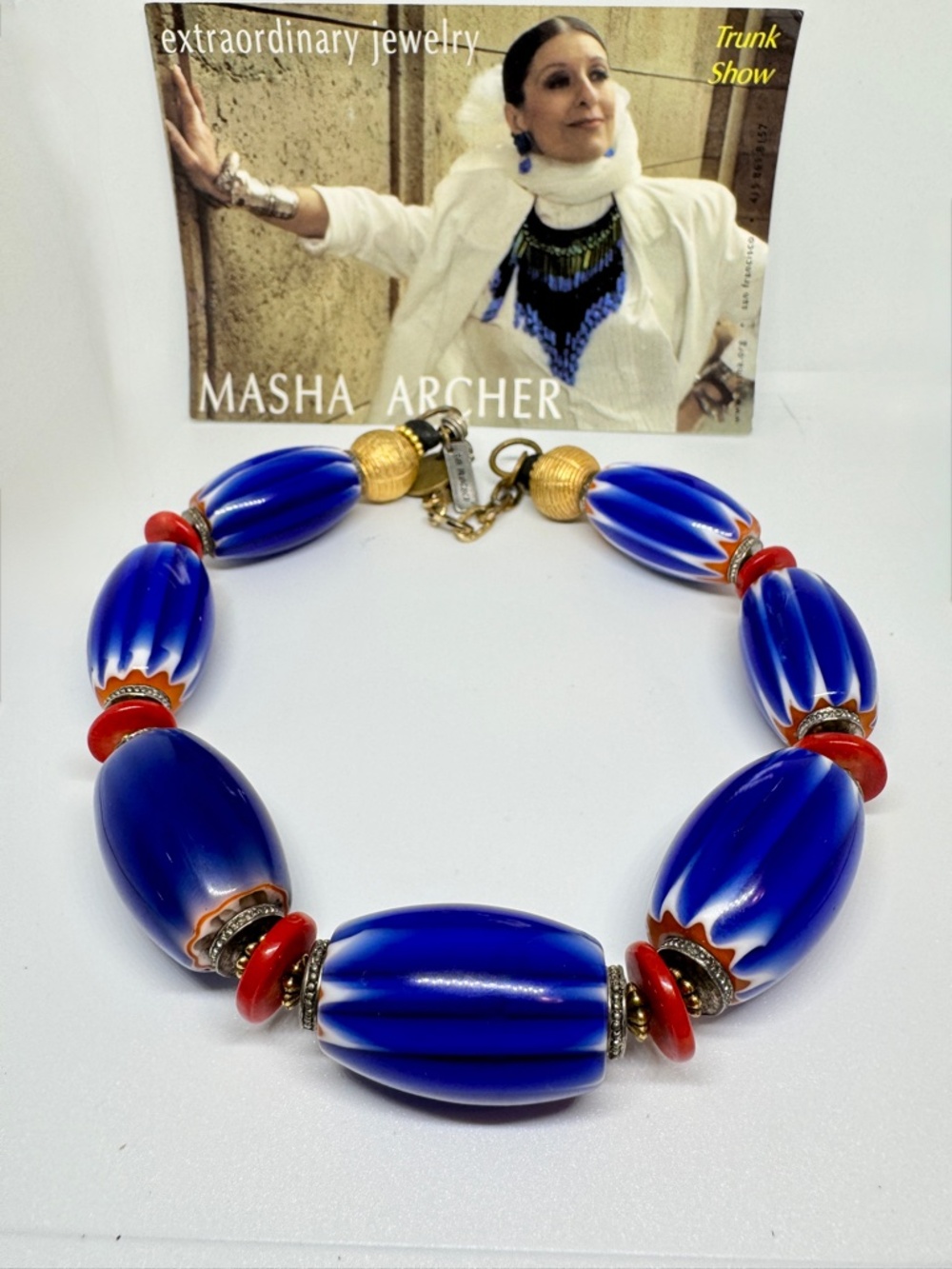 Vintage Masha Archer Venetian necklace Collectable ( Designer to the stars